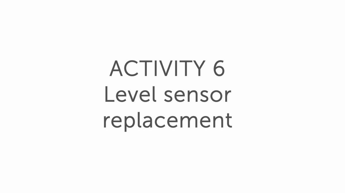 6.0 Level sensor replacement