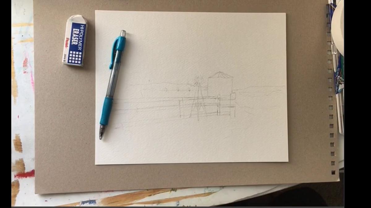 Watercolor Landscape Video