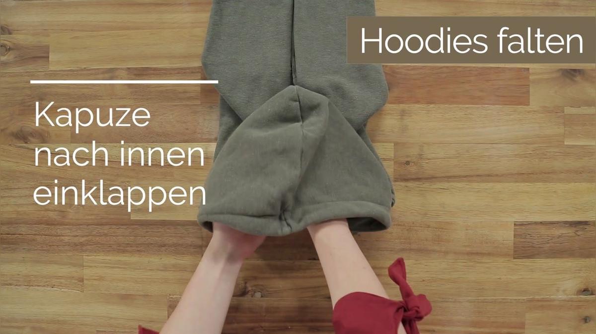 Nie mehr Chaos im Kleiderschrank: Hoodies falten wie Marie Kondo