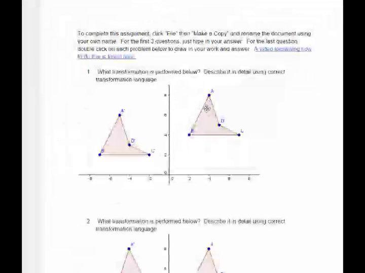 Math I Supplemetal Transformations Review Homework Help Video.mp4