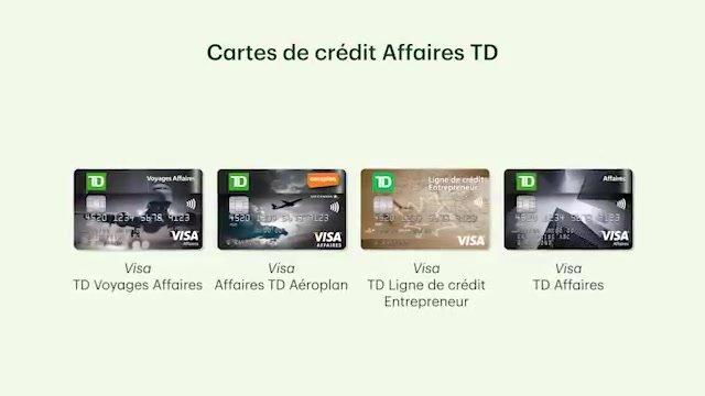 Cartes de crédit Affaires TD