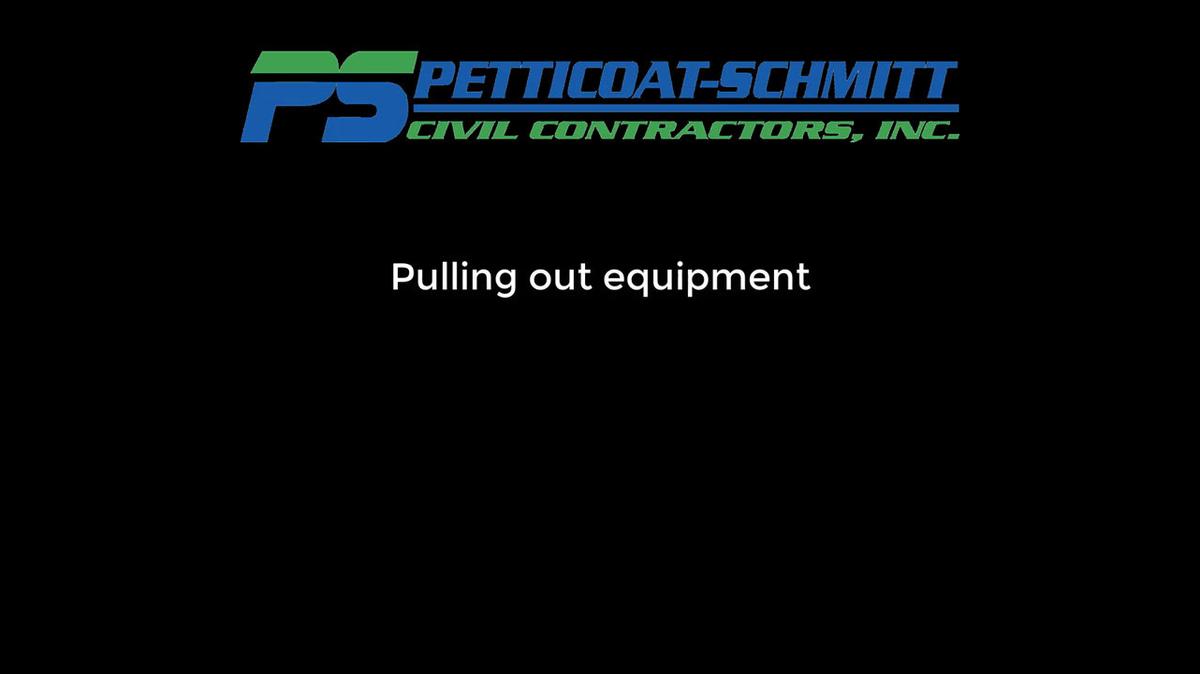 Pulling out equipment