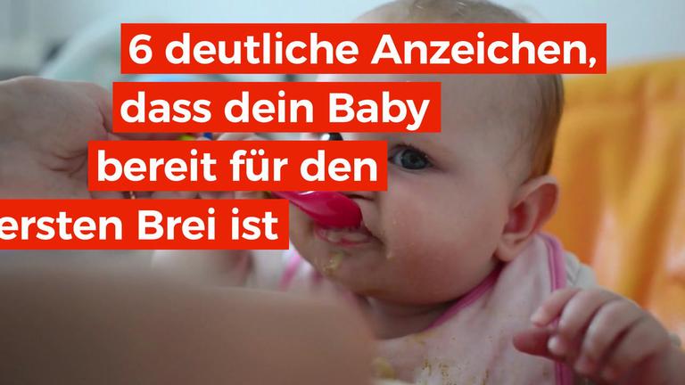 6 deutliche Anzeichen dass dein Baby bereit für den ersten Brei ist