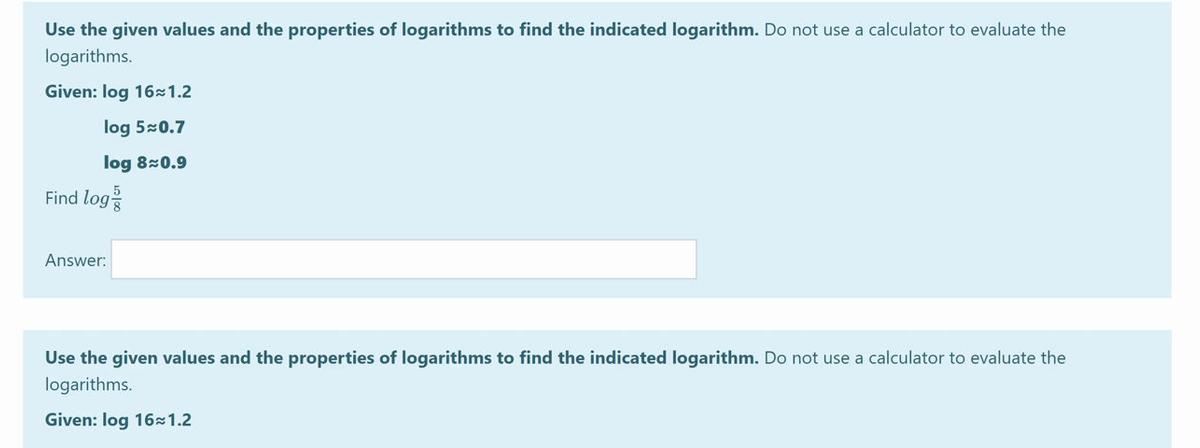 Homework Help Using Properties of Logarithms 8.mp4