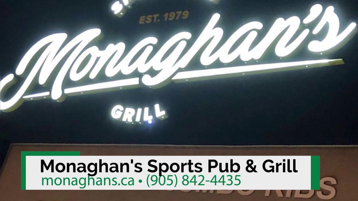 Restaurant in Oakville ON, Monaghan&#39;s Sports Pub &amp; Grill