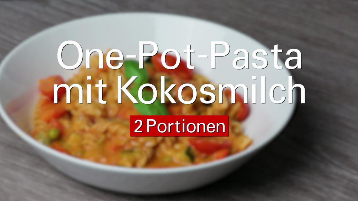 One-Pot-Pasta mit Kokosmilch