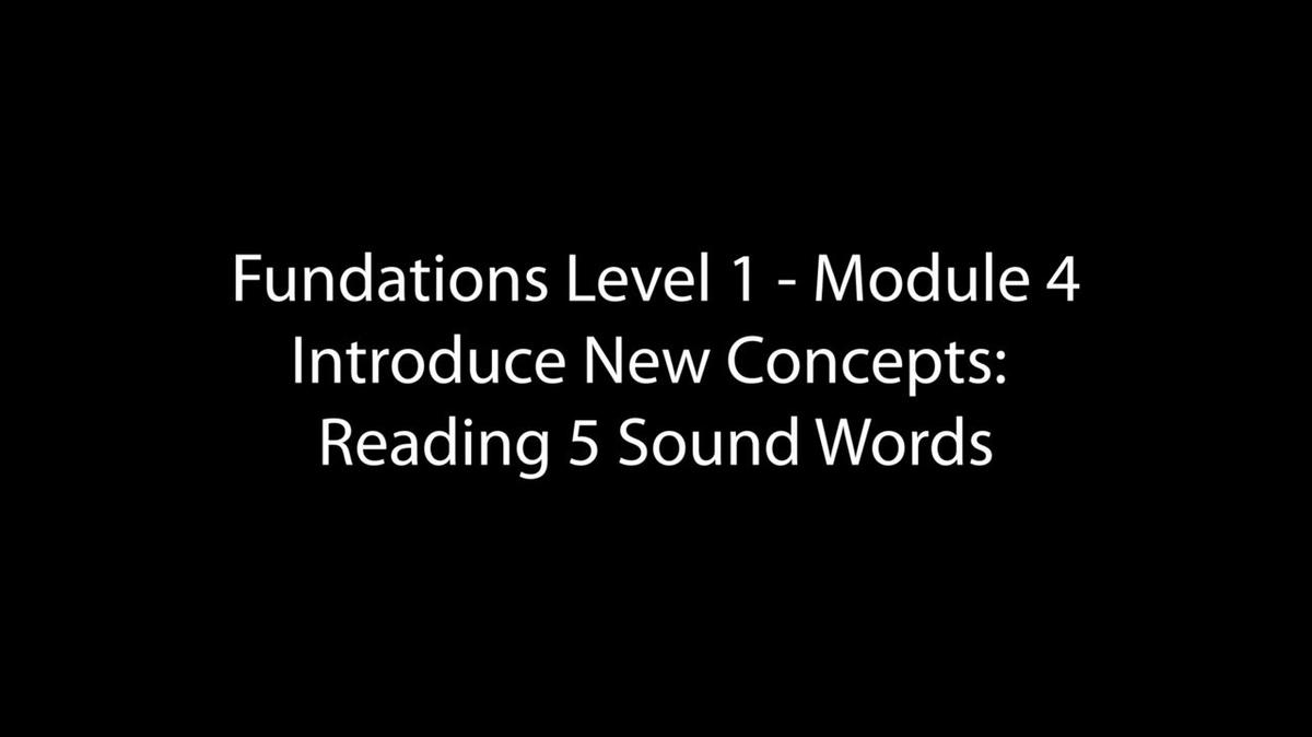 Fundations Level 1 Units 10 &amp; 11