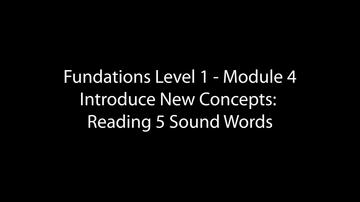Introduce New Concepts: Reading 5 Sound Words (9:49)