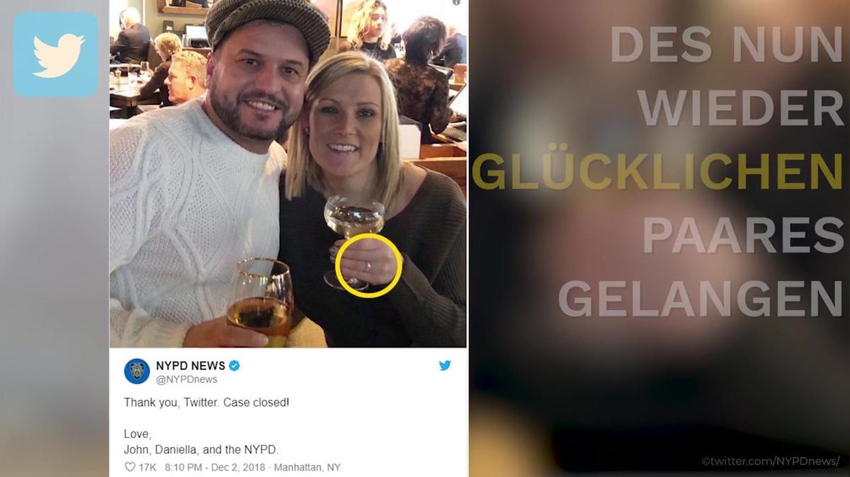 NYPD schlüpft in die Rolle des Trauzeugen