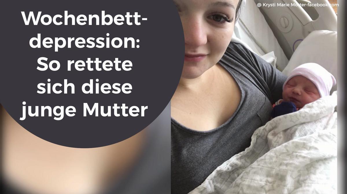 Wochenbettdepression: So rettete sich diese junge Mutter!