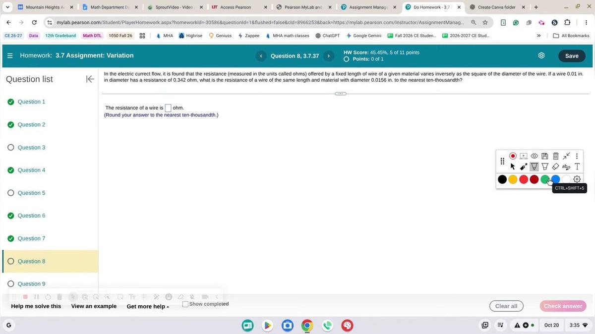 Math 1050 3.7 #8