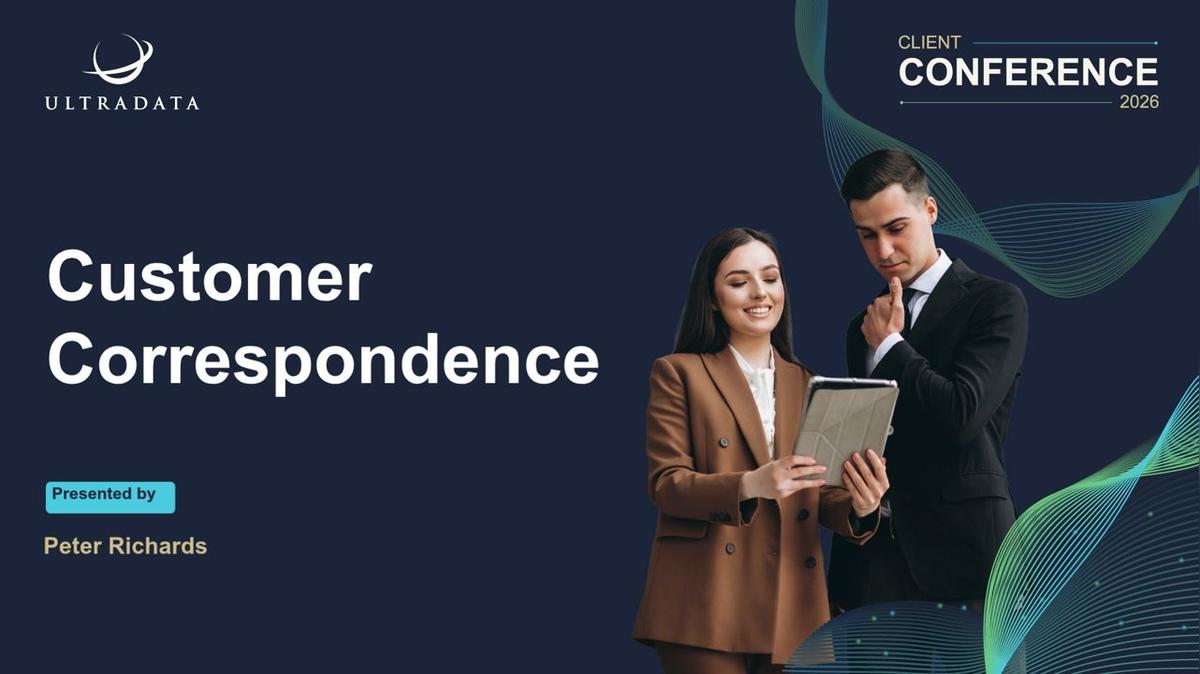 Client Conference 2026 - Customer Correspondence