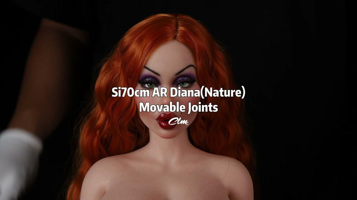 BBW Mini Silicone Sex Doll Vampire Queen Diana CLM Poseable