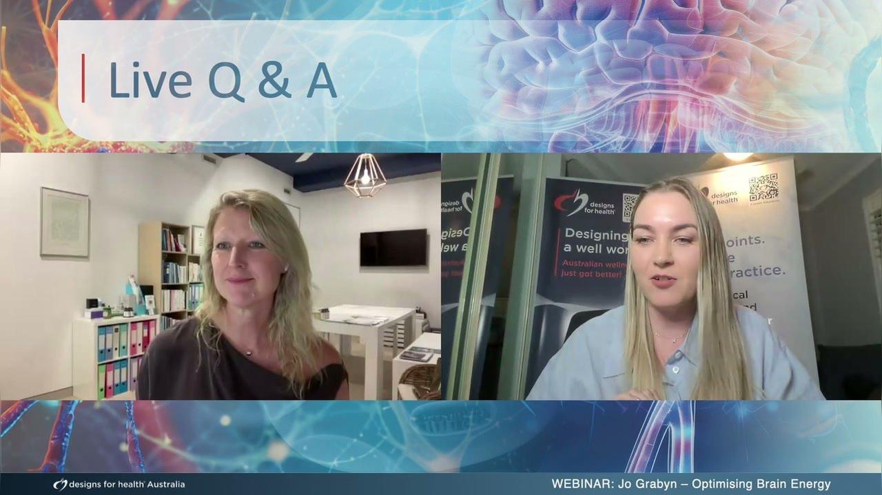 Optimising brain energy, mood and cognitive resilience Q&amp;A