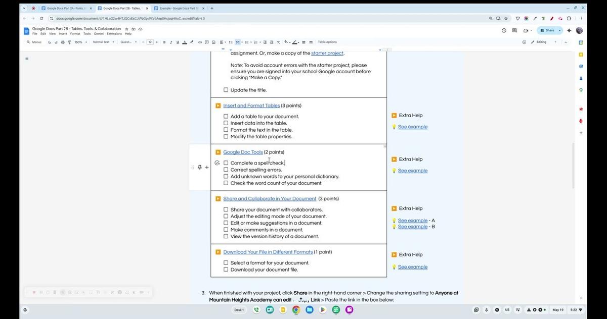 Google Doc Tools