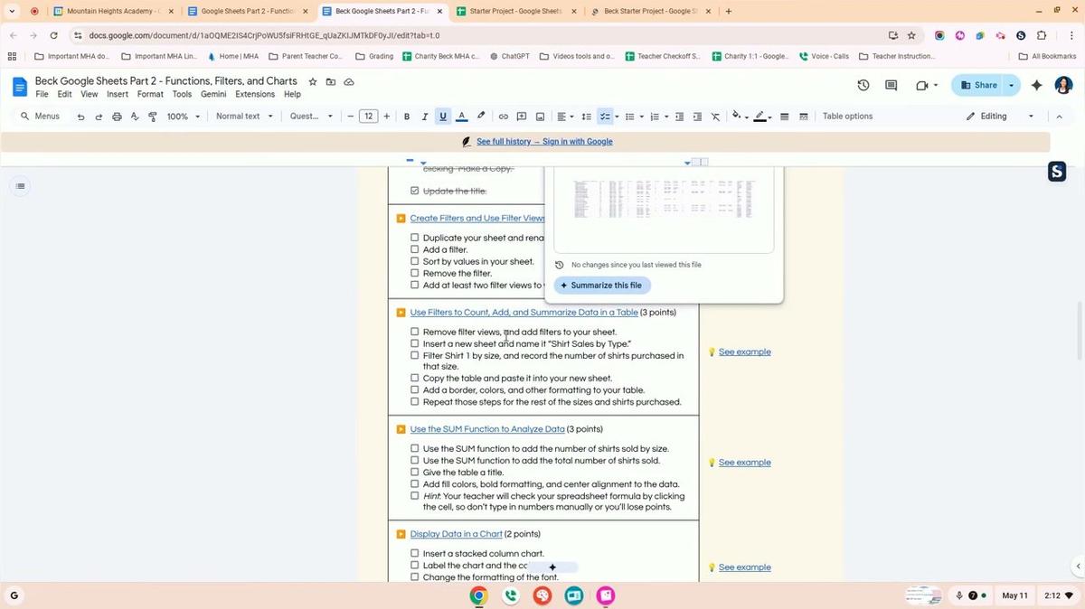 Google Sheets Part 2 - Create Filters and Use Filter Views