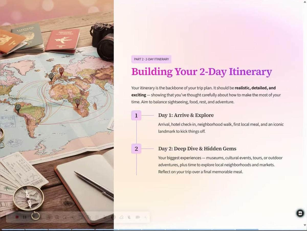(T1) Graduation Getaway Itinerary Overview