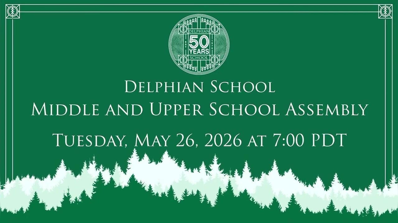 Middle &amp; Upper School Assembly - May 26, 2026