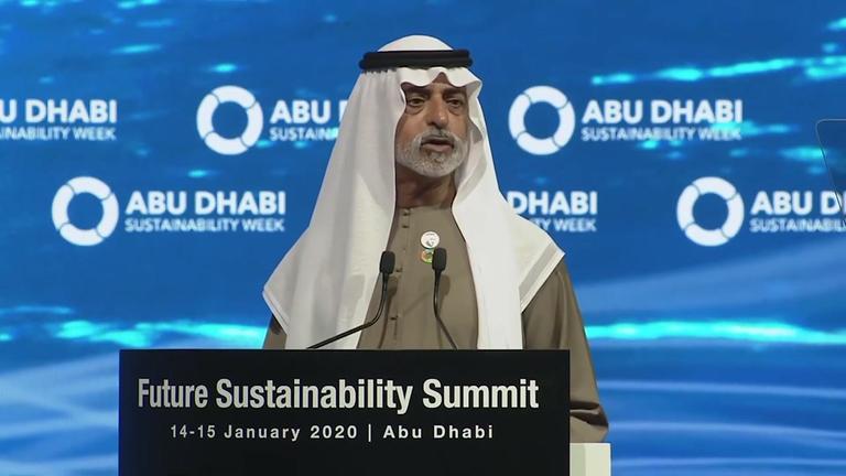 2020 - ADSW - Future Sustainability Summit - 01 - HE Sheikh Nahyan bin Mubarak Al Nahyan - Official Opening and Welcome