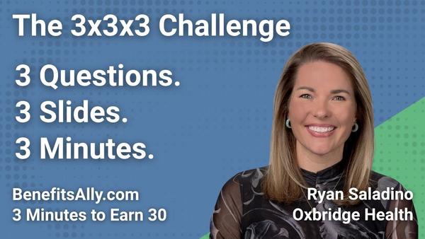 Oxbridge Health - 3x3x3 Challenge With Ryan Saladino