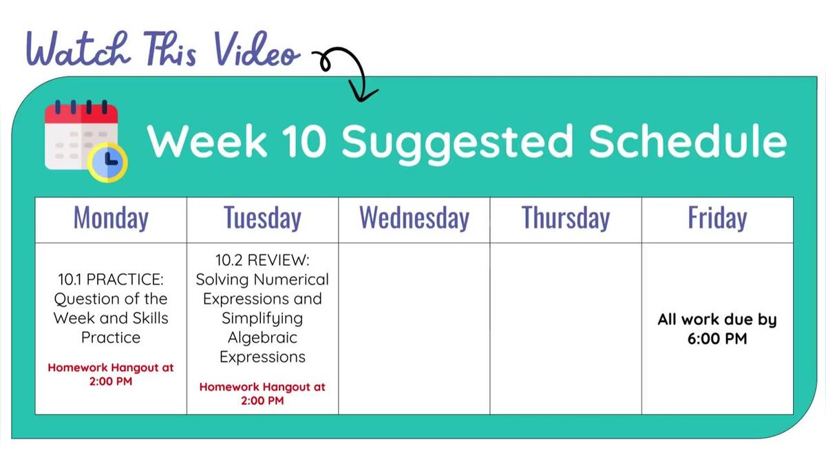 Q3 W10 SMR - Weekly Video