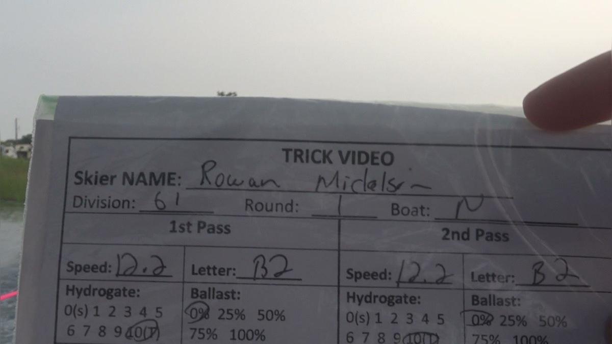 Rowan Mickelson G1 Round 1 Pass 2