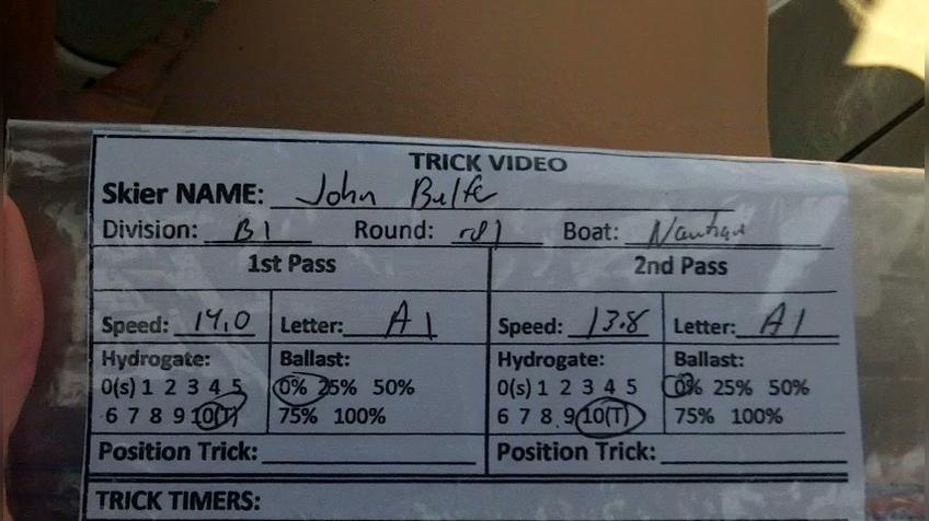 John Bulfer B1 Round 1 Pass 2