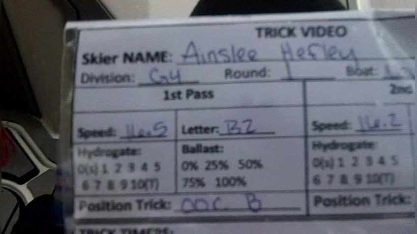 Ainslee Hefley G4 Round 1 Pass 1