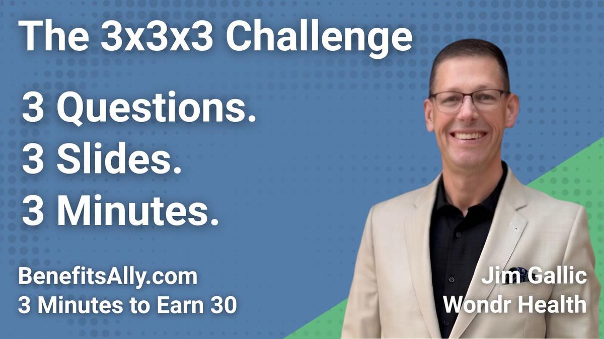 Wondr Health - 3x3x3 Challenge with Jim Gallic