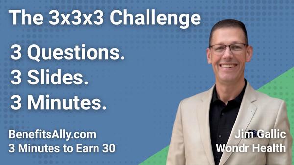 Wondr Health - 3x3x3 Challenge with Jim Gallic