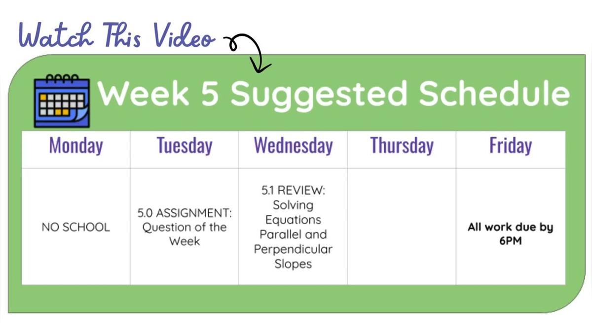 Q3 W5 SM1H - Weekly Video