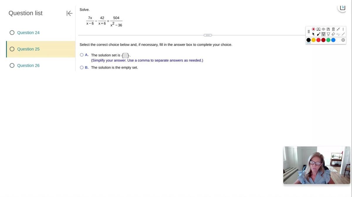 Math 1050 Test Review #1 Question 25