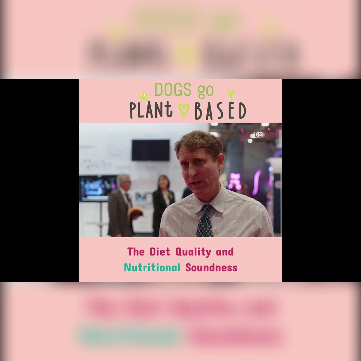 Vegan dog food discussions, London Vet Show, 2022