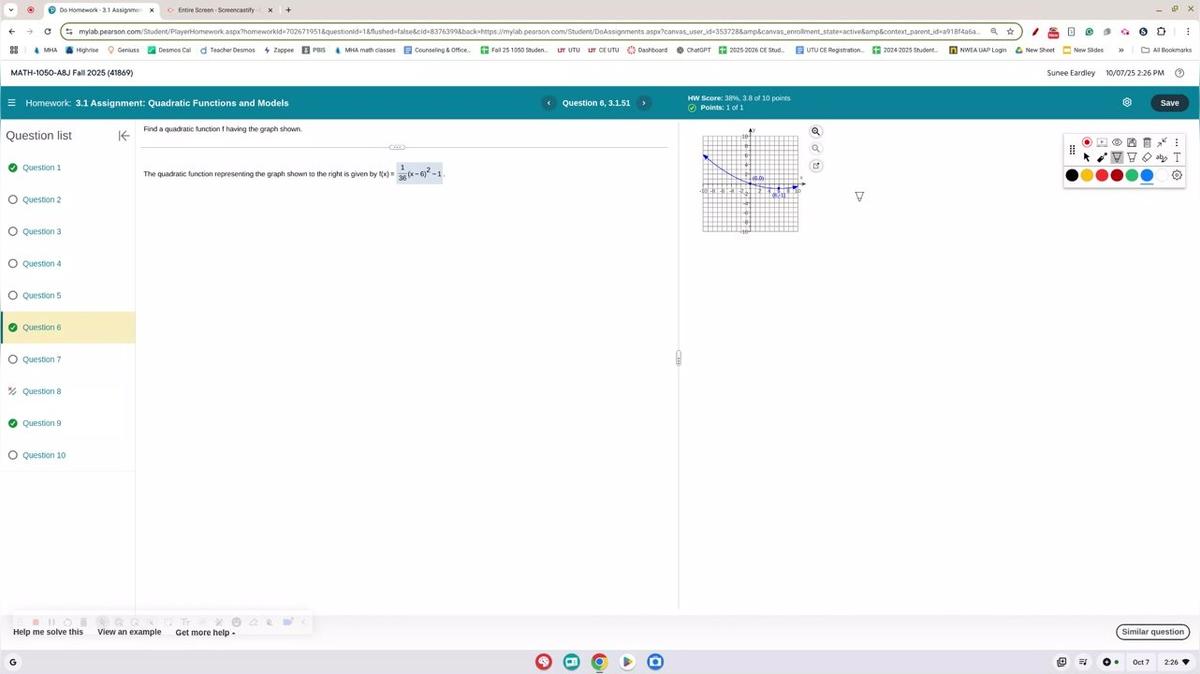 Math 1050 3.1 #6