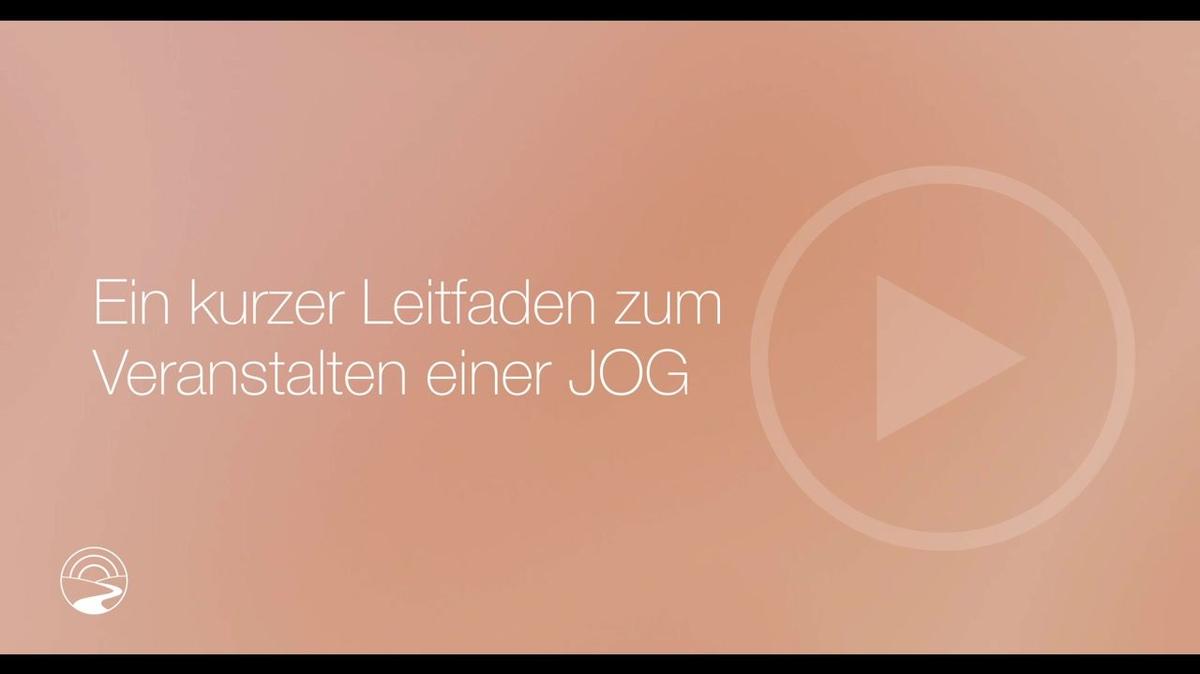 DE-SUB - How to 7 - a Quick Guide to Hosting a JOG