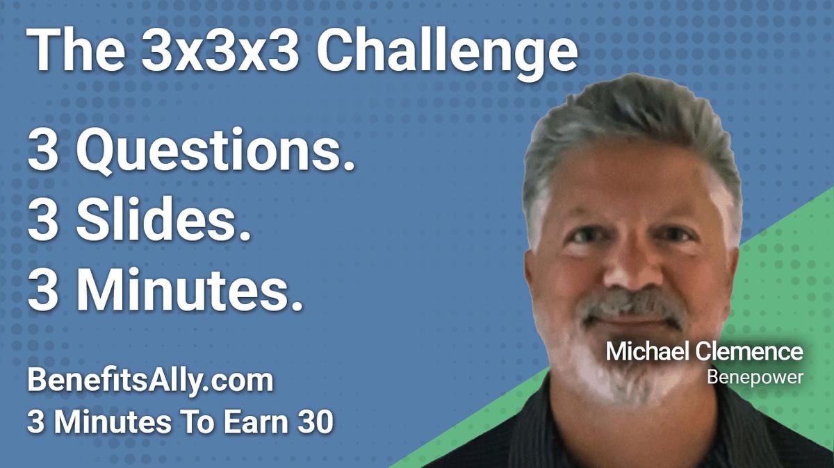 Benepower - 3x3x3 Challenge with Michael Clemence