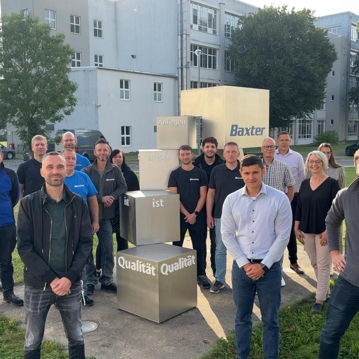 Please begin by saying, &quot;Welcome to Baxter, Andrew, from [include your site name] team.&quot;