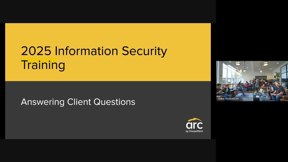 2025 Information Security Training Recording
