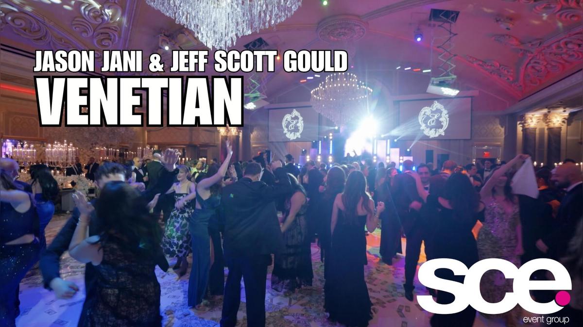 123125 - New Years Eve 2025 Angelina &amp; Michael Kourgelis with JASON JANI in the Palazzo Ballroom at the Venetian