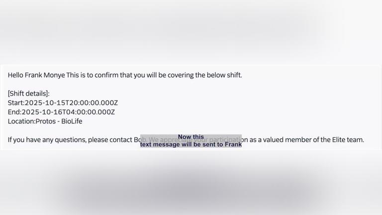 9. Confirmation to the replacement worker