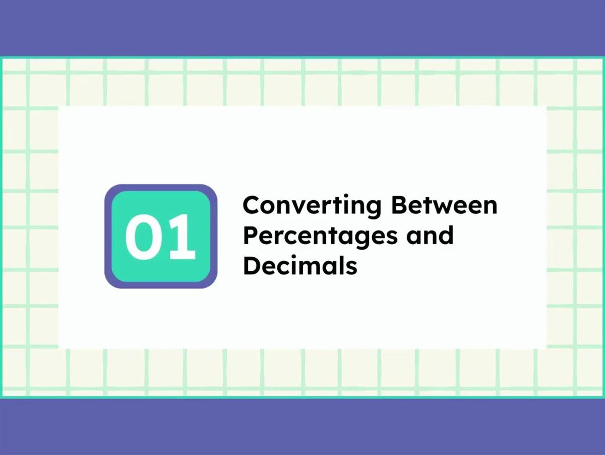2.10 Converting Percentages Decimals and Fractions - SMR-1