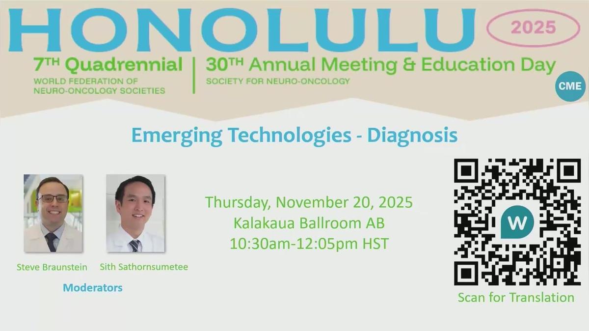 Ed Day - Emerging Technologies - Diagnosis - 10.30-12.05