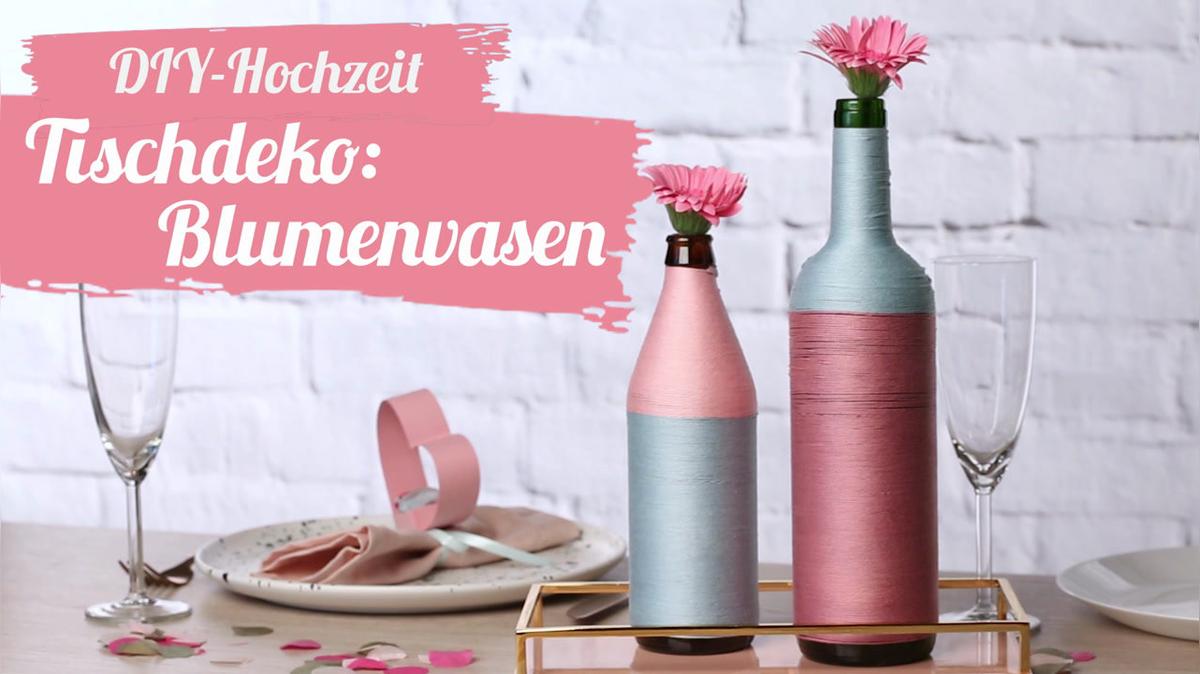 Tischdeko: Blumenvase