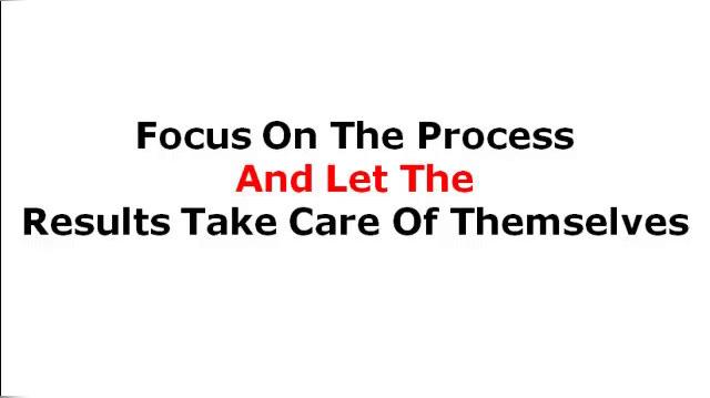 Focus On The Process And Let The Result Take Care Of Themselves