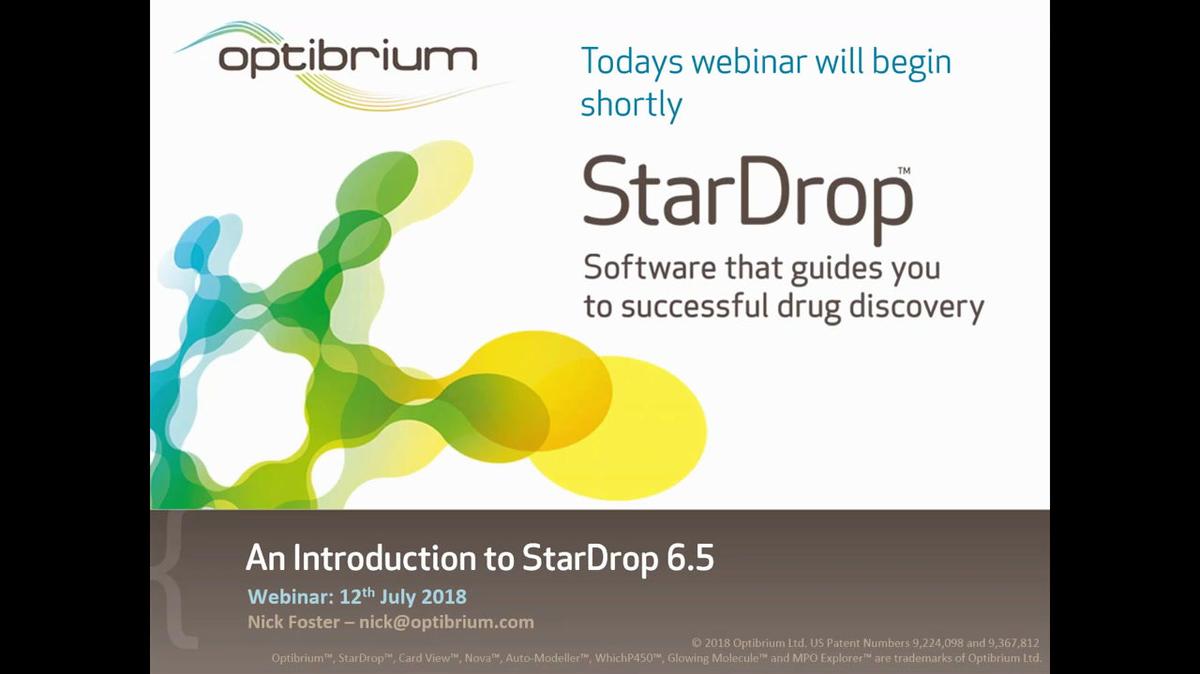 Webinar: An Introduction to StarDrop 6.5