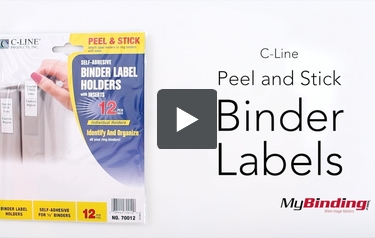 C-LINE PRODUCTS 70025 2-3" Binder Label Holder Pk12 