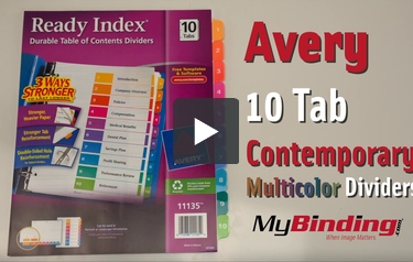 Ready Index Table of Contents Dividers - 1 10-Tab Set 1 Set 11135 