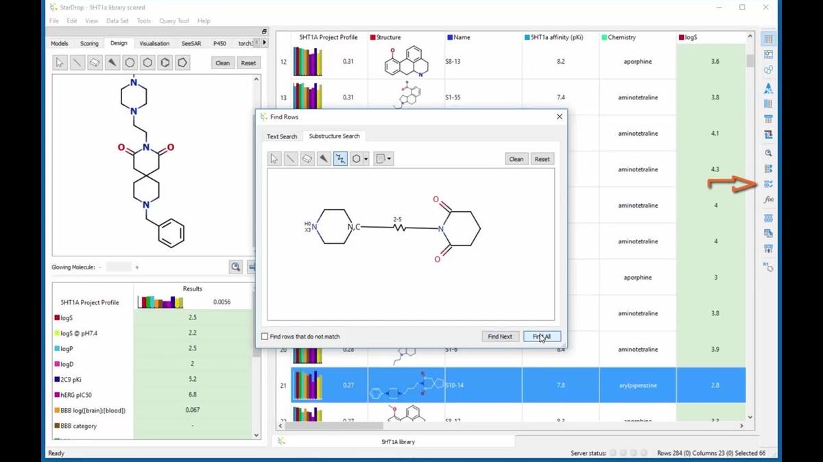Flexible Substructure Searching