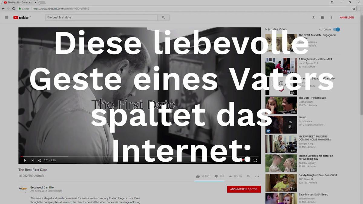 Vater beschert Tochter das beste Date ever