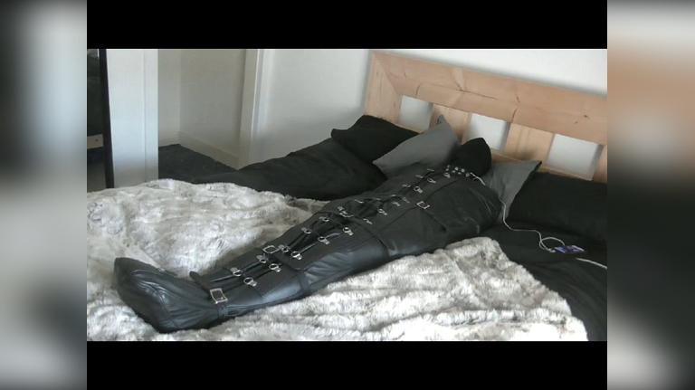 sleep sack leather facesit